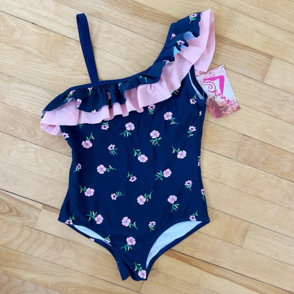 NWT Kanu Surf Morgan Floral Ruffle Swimsuit - Size 12